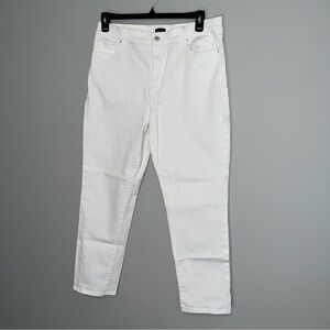 Ann Taylor Factory White Jeans Size 14